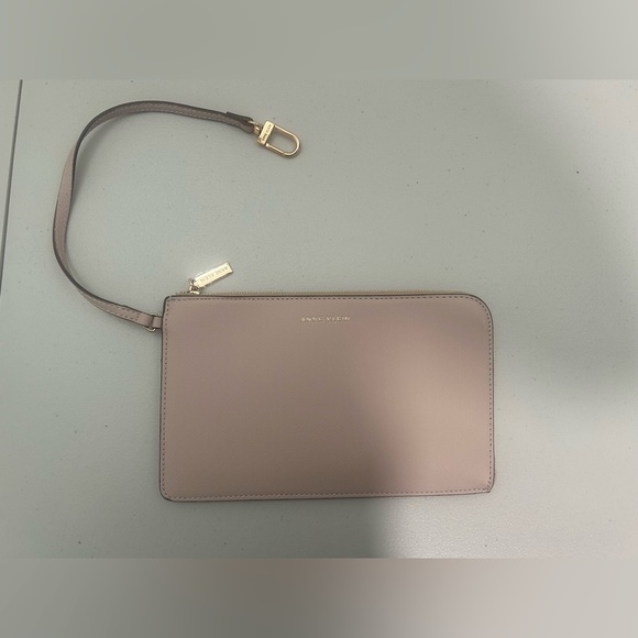 Anne Klein Wristlet Wallet Beige Gold Thin - Picture 1 of 6